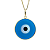 Pingente Olho Grego 15mm Azul Claro Ouro 18k - Imagem 3