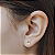 Brinco Ouro 18k Ponto de Luz Gota 6x8mm Branca - Imagem 2