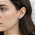 Brinco Ouro 18k Earcuff Trio Gotas Naturais Ametistas e Topázio Sky - Imagem 4