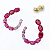 Brinco Ouro 18k Caracol Magenta - Imagem 1
