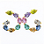 Brinco Ouro 18k Caracol Color - Imagem 3