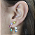 Brinco Ouro 18k Caracol Color - Imagem 2