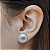 Brinco Ouro 18k Pérola Natural Biwa Botão 12mm - Imagem 2