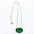 Colar Ouro 18k Oval Verde Esmeralda - Imagem 4