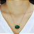 Colar Ouro 18k Oval Verde Esmeralda - Imagem 3