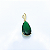 Pingente Ouro 18k Gota Alongada Verde Esmeralda - Imagem 2