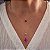 Pingente Ouro 18k Gota Alongada Magenta - Imagem 3