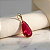 Pingente Ouro 18k Gota Alongada Magenta - Imagem 1