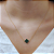 Colar Ouro 18k Trevo Malaquita - Imagem 1