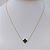 Colar Ouro 18k Trevo Malaquita - Imagem 2