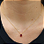 Pingente Ouro 18k Ponto de Luz Redonda 6mm Vermelho - Imagem 4