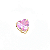 Pingente Ouro 18k Ponto de Luz Coração 6mm Zircônia Rosa - Imagem 3