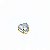 Pingente Ouro 18k Ponto de Luz Coração 6mm Zircônia Branco - Imagem 5