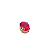 Pingente Ouro 18k Ponto de Luz Oval 6x8mm Vermelho - Imagem 5
