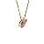Pingente Ouro 18k Ponto de Luz Oval 6x8mm Rosa - Imagem 4