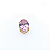 Pingente Ouro 18k Ponto de Luz Oval 6x8mm Rosa - Imagem 3