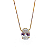 Pingente Ouro 18k Ponto de Luz Oval 6x8mm Branco - Imagem 1