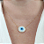 Colar Ouro 18k Olho Grego 18mm - Imagem 1