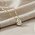 Pingente Ouro 18k Ponto de Luz Gota 6x8mm Branco - Imagem 1