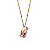 Pingente Ouro 18k Ponto de Luz Gota 6x8mm Rosa - Imagem 4