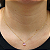 Pingente Ouro 18k Ponto de Luz Gota 6x8mm Rosa - Imagem 4