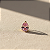 Pingente Ouro 18k Ponto de Luz Gota 6x8mm Rosa - Imagem 2