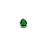 Pingente Ouro 18k Ponto de Luz Gota 6x8mm Verde Esmeralda - Imagem 3