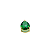 Pingente Ouro 18k Ponto de Luz Gota 6x8mm Verde Esmeralda - Imagem 5