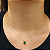 Pingente Ouro 18k Ponto de Luz Gota 6x8mm Verde Esmeralda - Imagem 4