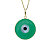 Pingente Olho Grego 15mm Verde Claro Ouro 18k - Imagem 3