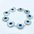 Pulseira Prata Olho Grego Madrepérola 15mm Juntos - Imagem 1