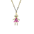 Pingente Filhos Ouro 18k Menina Rosa - Imagem 3