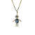 Pingente Filhos Ouro 18k Menino Azul - Imagem 3