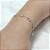 Pulseira Ouro 18k Oval Espaçada Zircônias Coloridas - Imagem 4