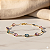 Pulseira Ouro 18k Oval Espaçada Zircônias Coloridas - Imagem 1