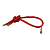 Pulseira Figa Ouro 18k no Fio de Seda Vermelho - Imagem 3