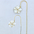 Brinco Gancho Ouro 18k Flor de Madrepérola 10mm - Imagem 1