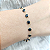 Pulseira Ouro 18k com Pedras Zircônias Pretas - Imagem 1