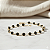 Pulseira Ouro 18k com Pedras Zircônias Pretas - Imagem 1