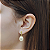 Brinco Ouro 18k Pérola Natural Biwa Gota - Imagem 3