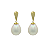 Brinco Ouro 18k Pérola Natural Biwa Gota - Imagem 1