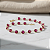 Pulseira Ouro 18k com Pedras Vermelhas - Imagem 1