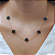 Colar Ouro 18k com 5 Trevos Ônix - Imagem 1
