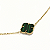 Colar Ouro 18k com 5 Trevos Malaquita - Imagem 3