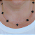 Colar Ouro 18k com 9 Trevos Ônix - Imagem 1