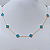 Colar Ouro 18k com 9 Trevos Turquesa Baby - Imagem 2