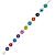 Pulseira Prata Olho Grego Coloridos 10mm Juntos - Imagem 3