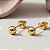 Brinco Ouro 18k Bolinha 3mm - Imagem 2