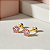 Brinco Ouro 18k Estrela 5mm Rosa - Imagem 1