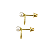 Brinco Ouro 18k Circle Pérola Redonda 3mm - Infantil - Imagem 3